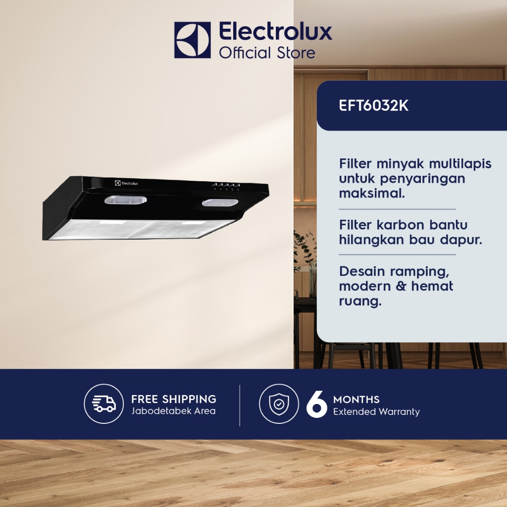 Foto Electrolux Electrolux Cooker Hood SLIM (60 EFT6032K)