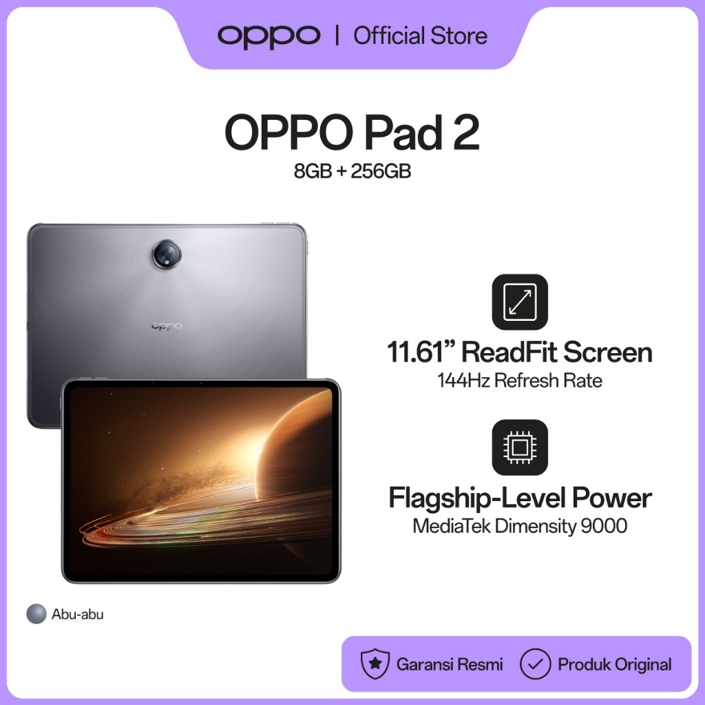 Foto OPPO OPPO Pad 2 8GB/256GB [144Hz Refresh Rate
