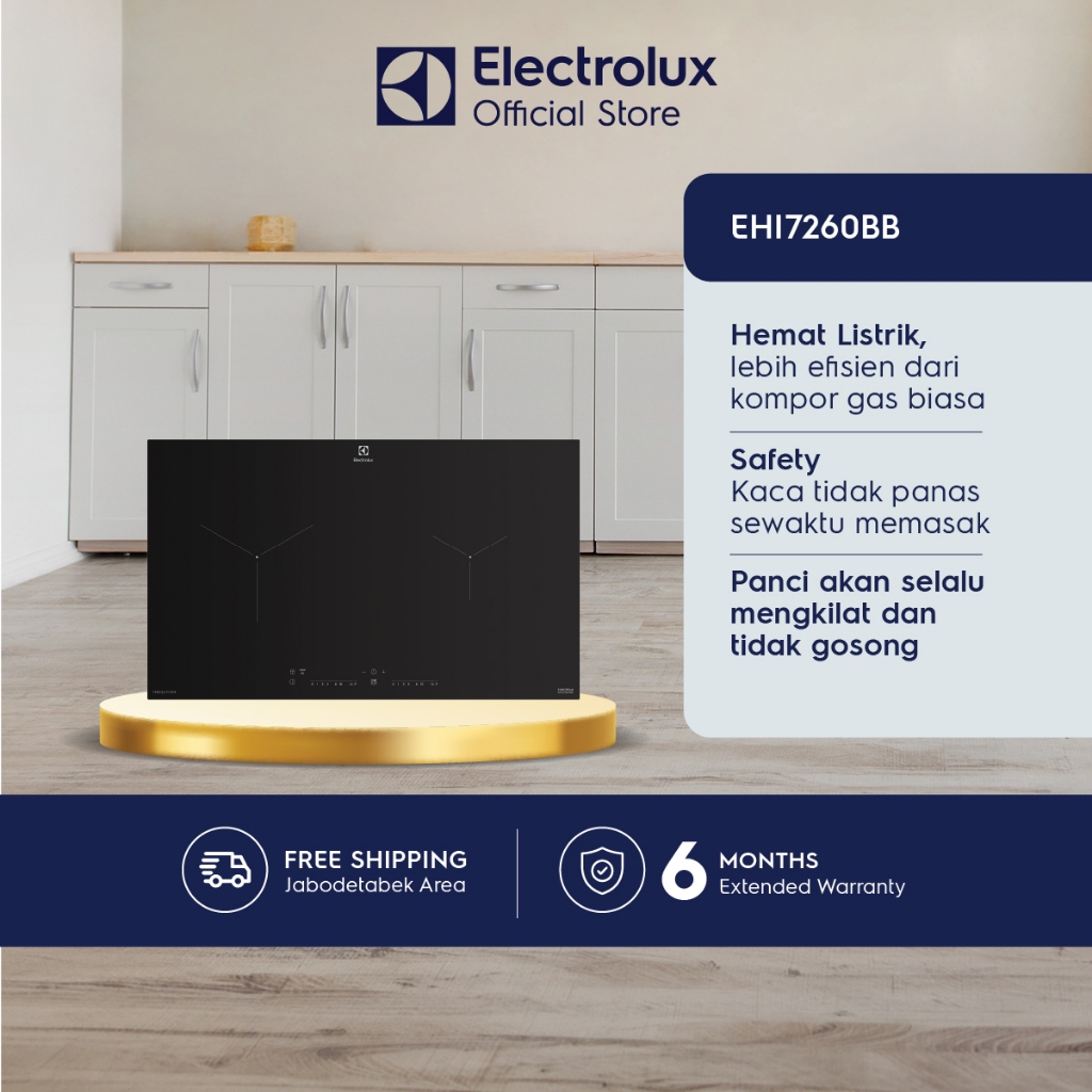 Foto Electrolux Electrolux Kompor Tanam Induksi 70cm 2 Cooking Zone