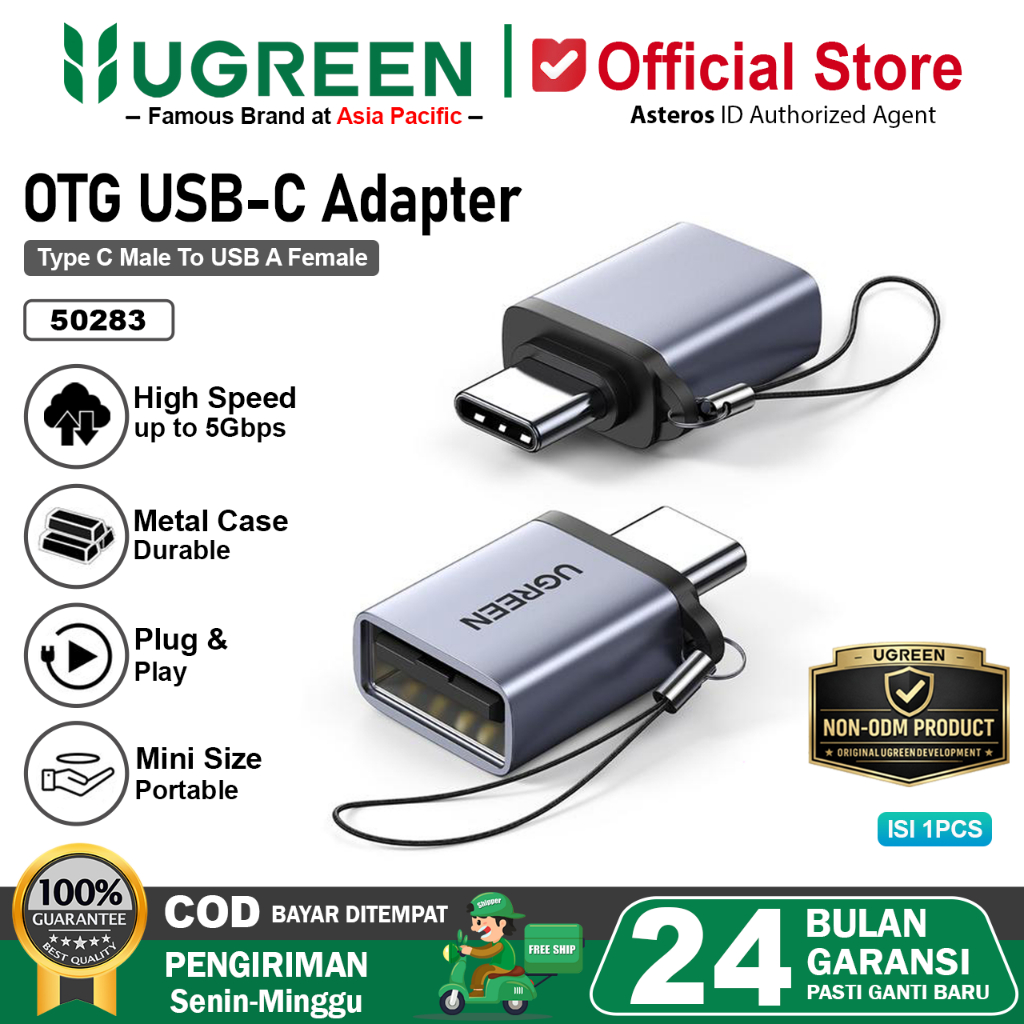 Foto Ugreen UGREEN Adapter OTG USB 3.1 Type C To USB 3.0 Female 50283