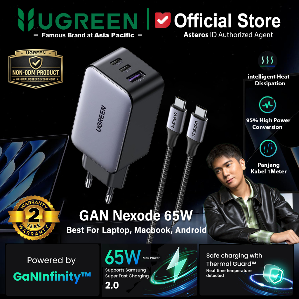 Foto Ugreen UGREEN Nexode Series Gan Charger PD Type C Fast Charging