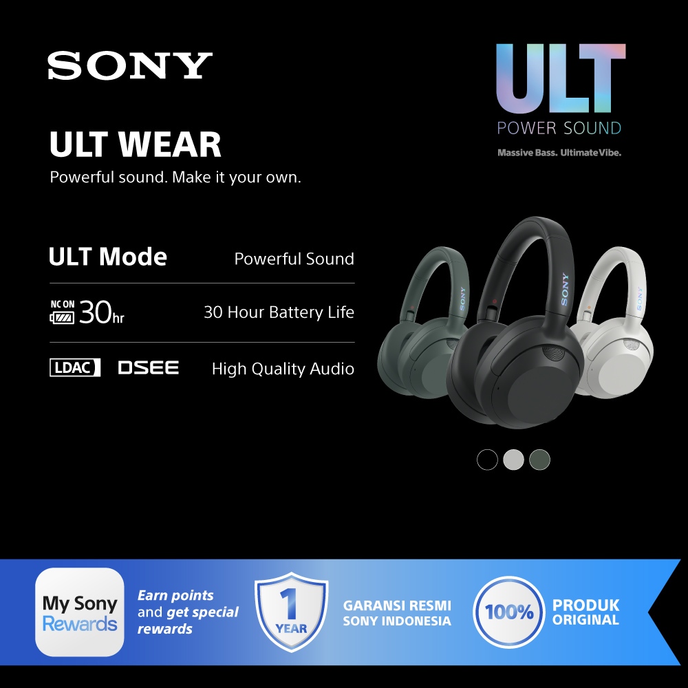 Foto Sony Sony ULT WEAR Noise Cancelling Headphones with Precise