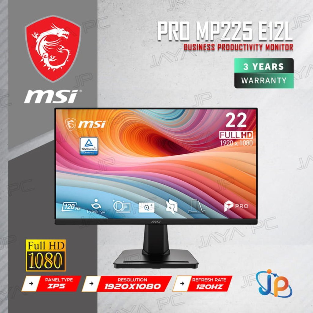 Foto MSI Monitor MSI LED IPS PRO MP225 E12L