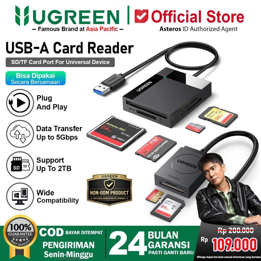 Foto Ugreen UGREEN Card Reader USB Type C