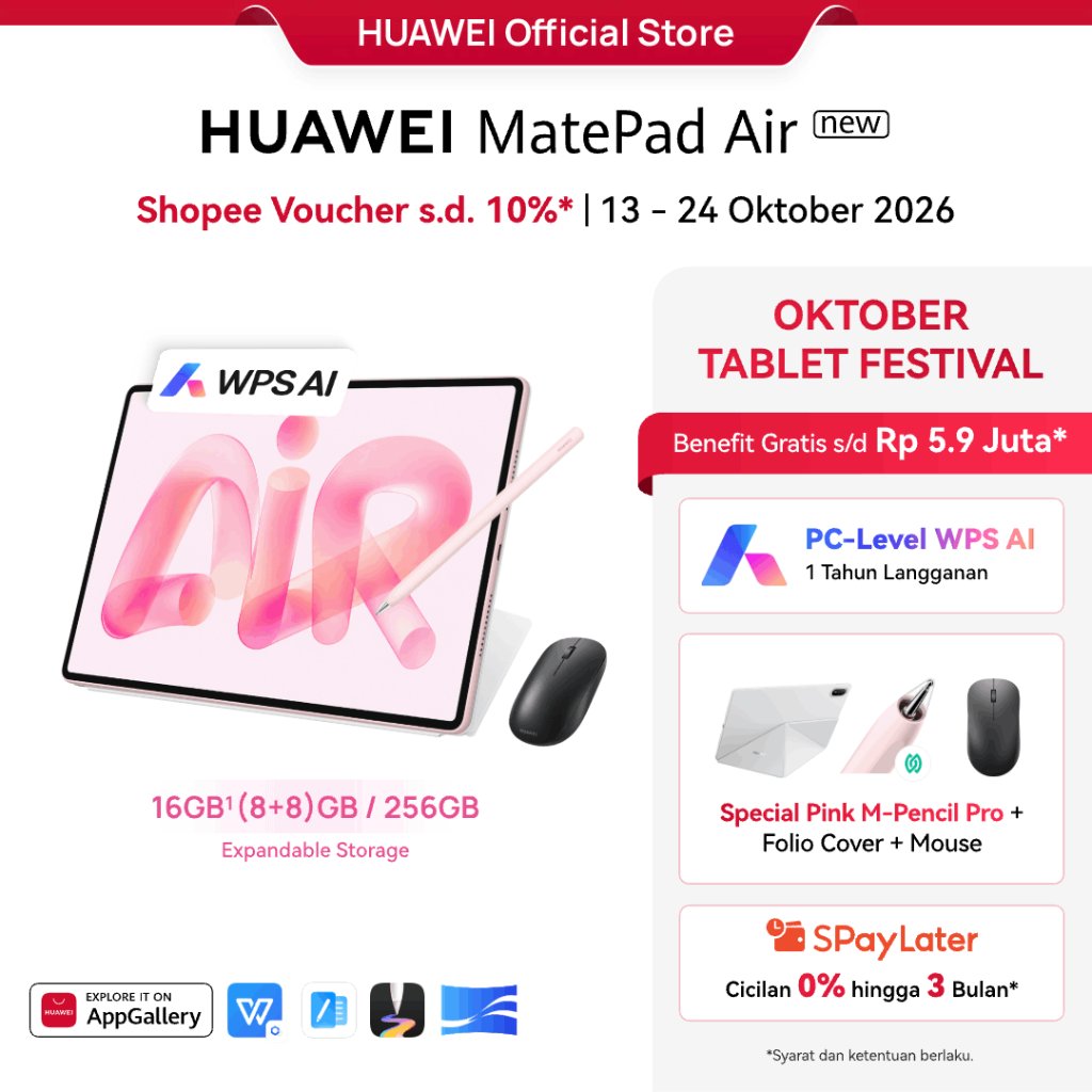 Foto Huawei HUAWEI MatePad Air 12" Tablet