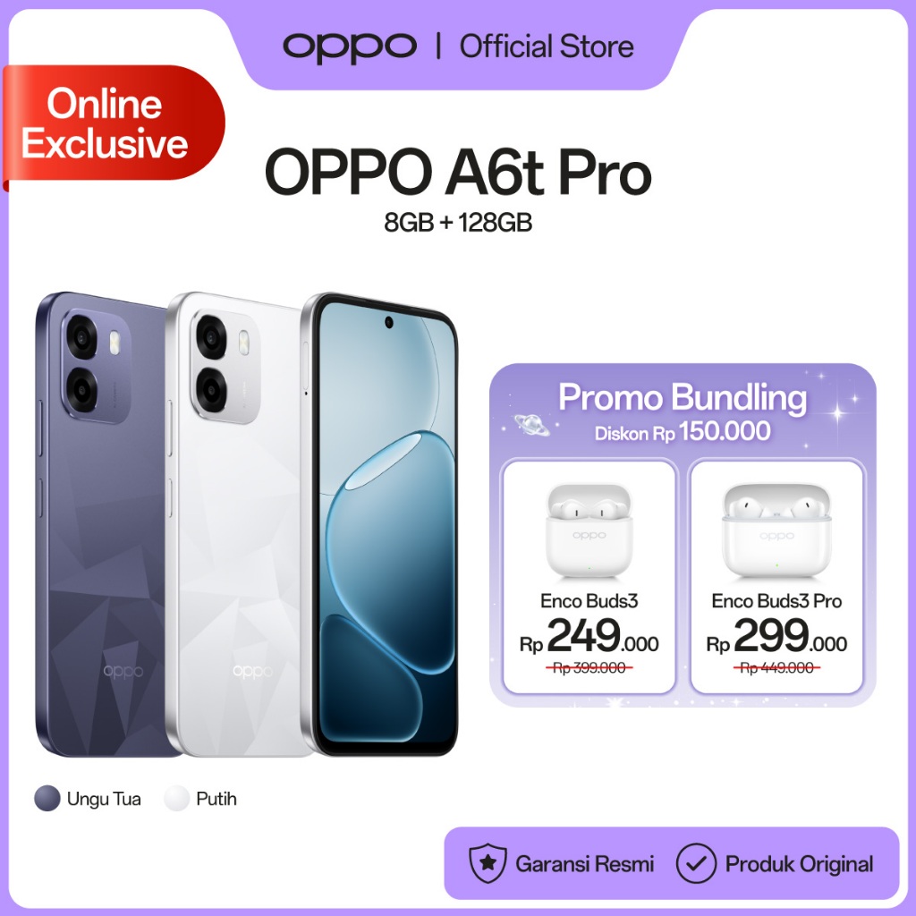 Foto OPPO OPPO A6t Pro Online Exclusive 8GB+128GB [Snapdragon 685
