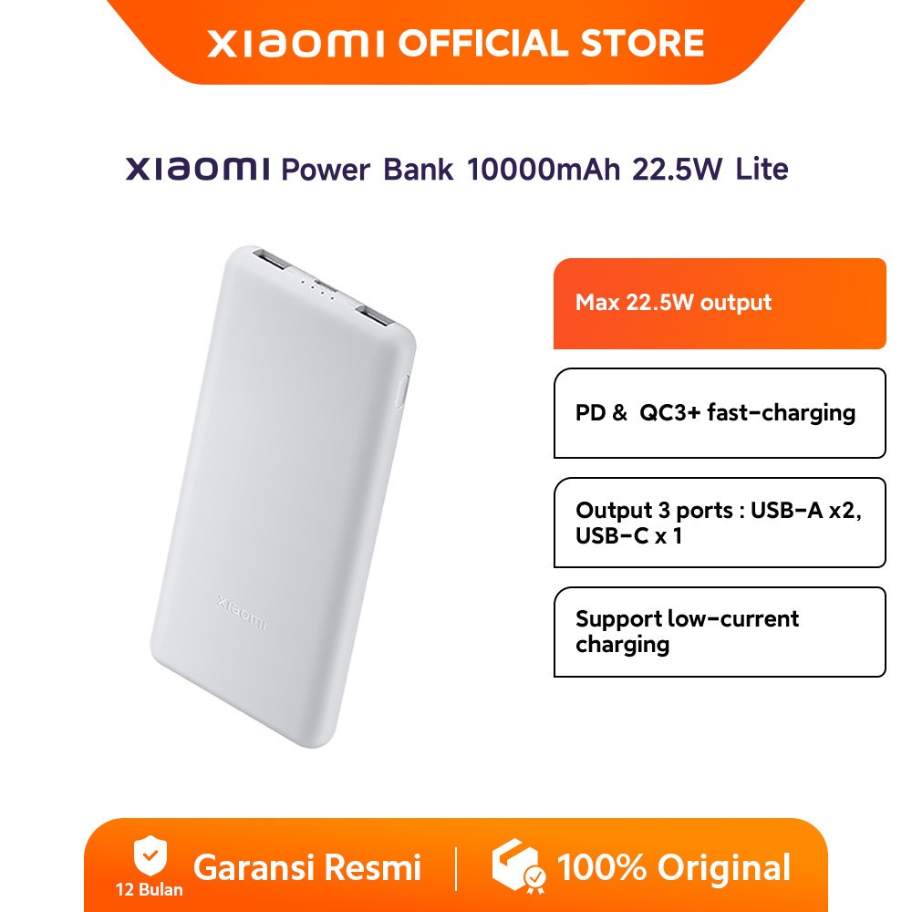 Foto Xiaomi Xiaomi Power Bank 22.5W 10000mAh Lite