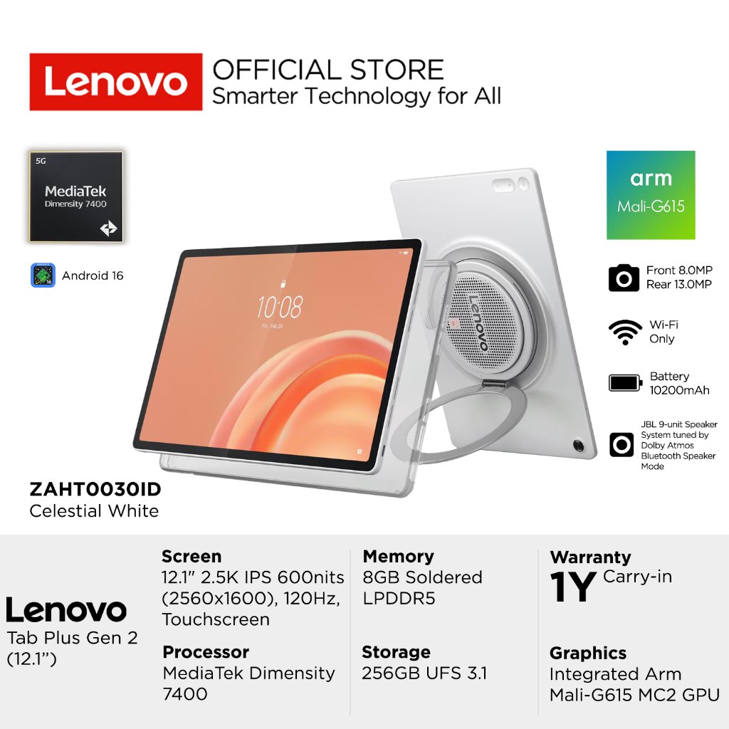 Foto Lenovo Lenovo Tablet Tab Plus Gen 2 MediaTek Dimensity 7400