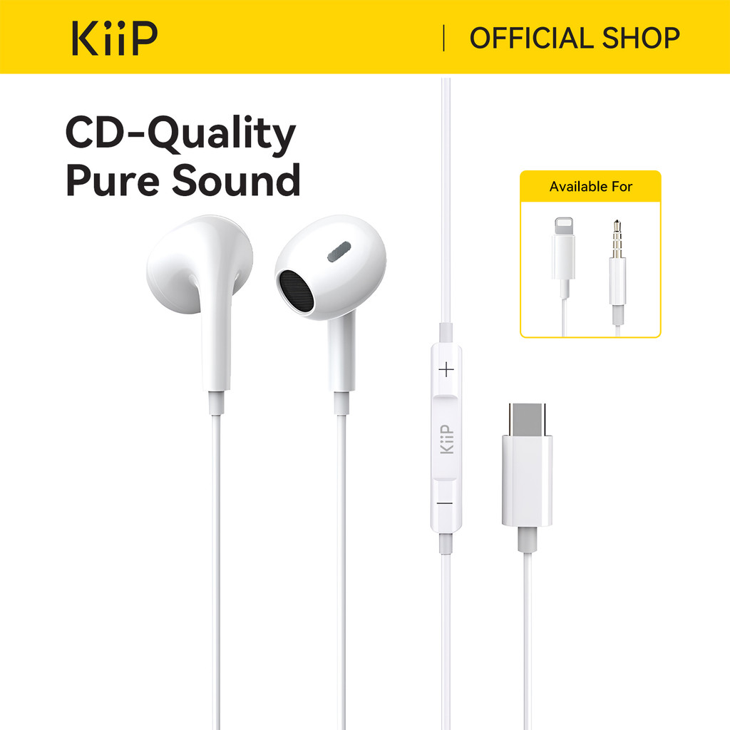Foto KiiP KiiP Headset Handsfree 3.5mm Wired Headset Kabel Anti Delay