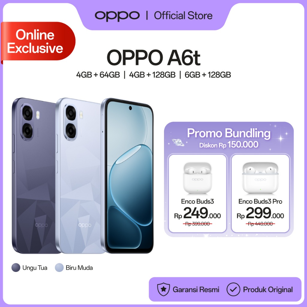 Foto OPPO OPPO A6t Online Exclusive 4+64/128GB & 6+128GB [Snapdragon
