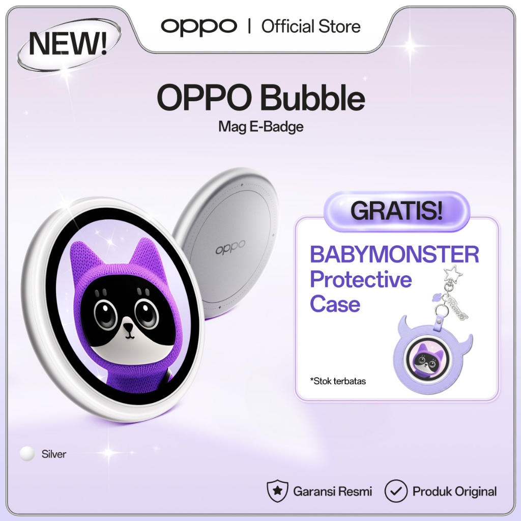 Foto OPPO OPPO Bubble Mag E-Badge [Ultra-Clear Rear Selfie View
