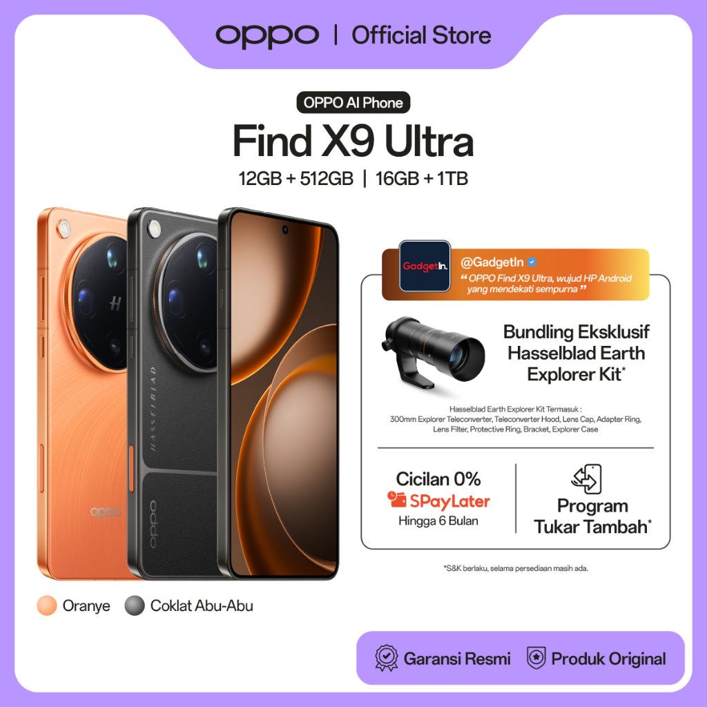 Foto OPPO OPPO Find X9 Ultra 12+512GB & 16GB+1TB [Hasselblad 50MP 10x