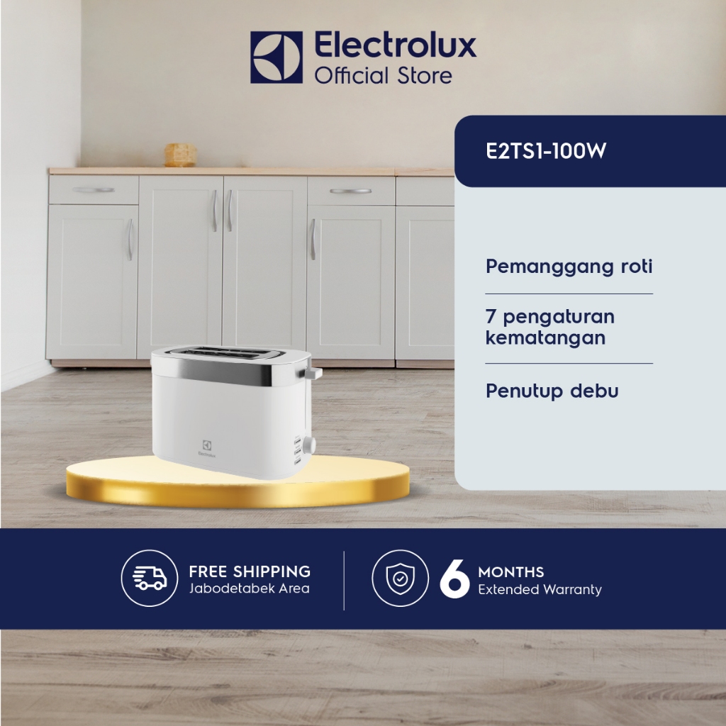 Foto Electrolux Electrolux Toaster Pemanggang roti 7 pengaturan kematangan