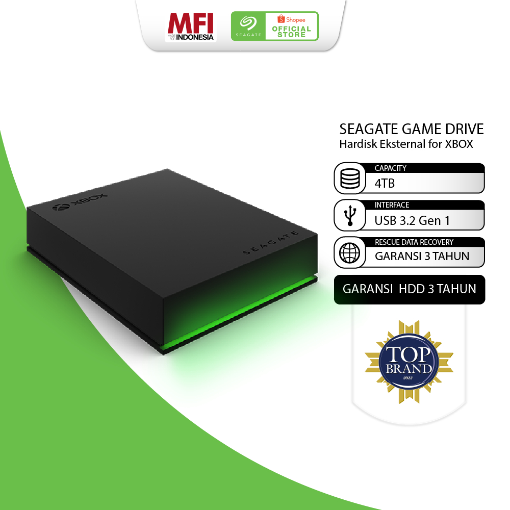 Foto Seagate Seagate Game Drive for Xbox 4TB Hardisk Eksternal USB3.2