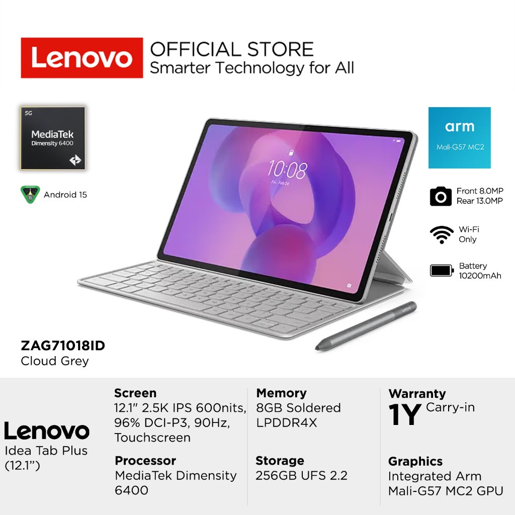 Foto Lenovo Lenovo Tablet Idea Tab Plus MediaTek Dimensity 6400