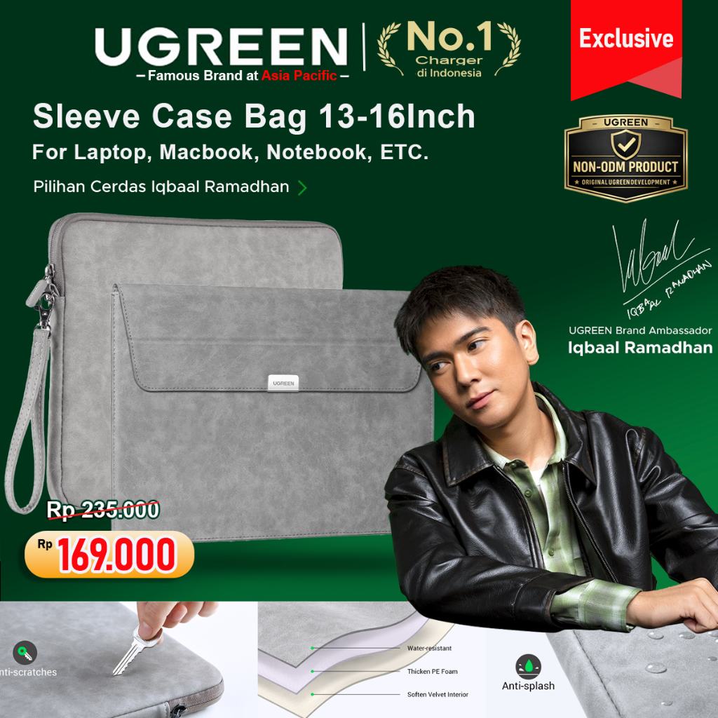 Foto Ugreen UGREEN Tas Pouch Sleeve Case Tab Notebook Laptop Macbook