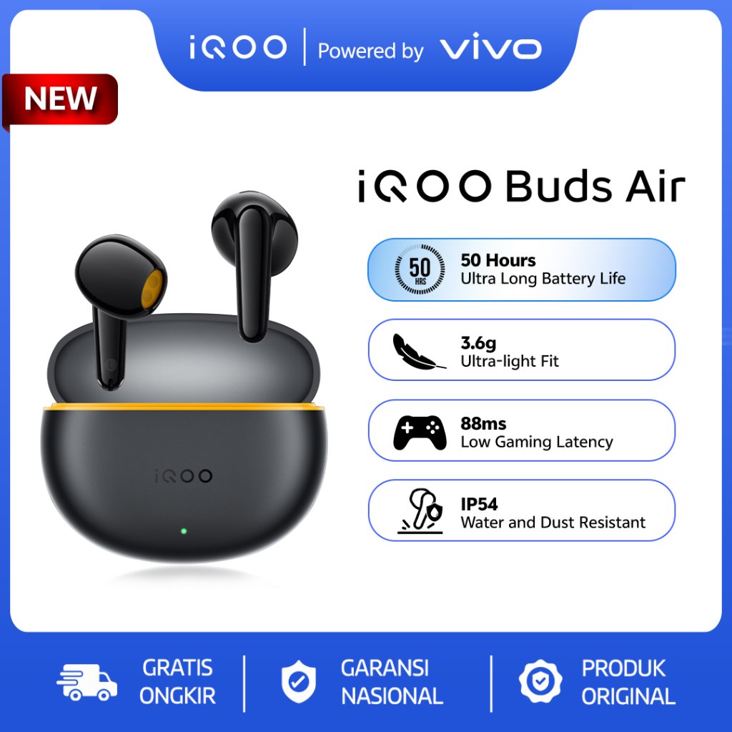 Foto IQOO iQOO Buds Air - 50 Hour Battery Life