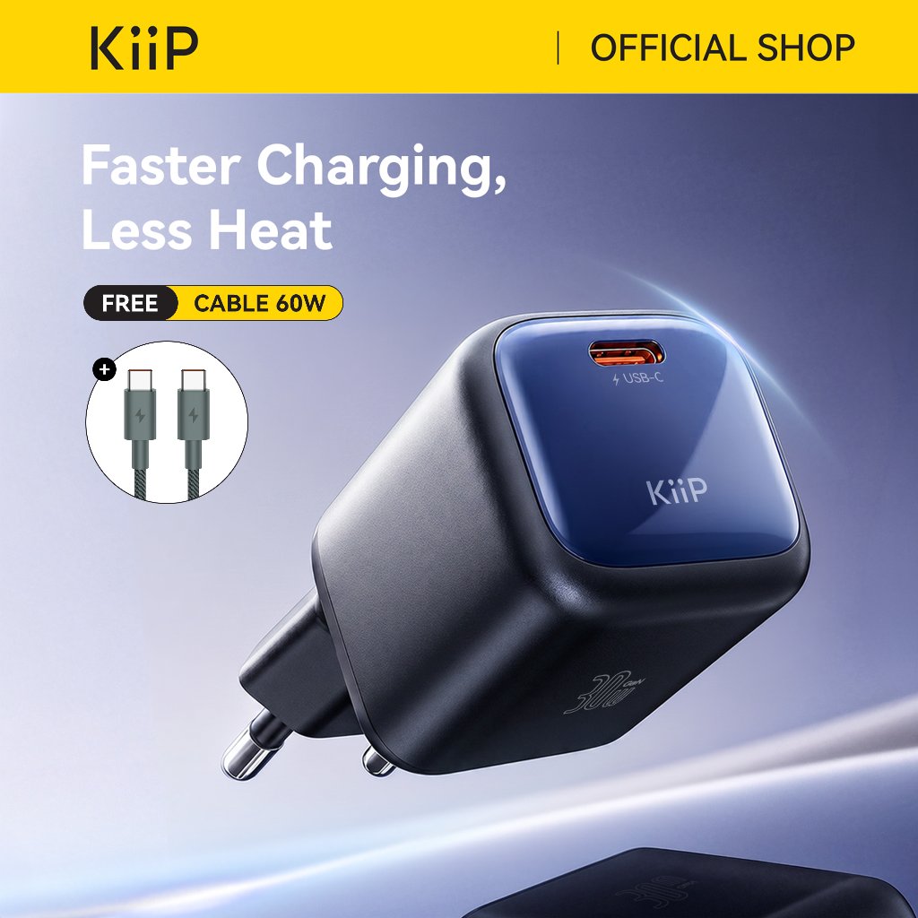 Foto KiiP KiiP Compact Series GaN Charger up to 45W Mini Wall Adaptor
