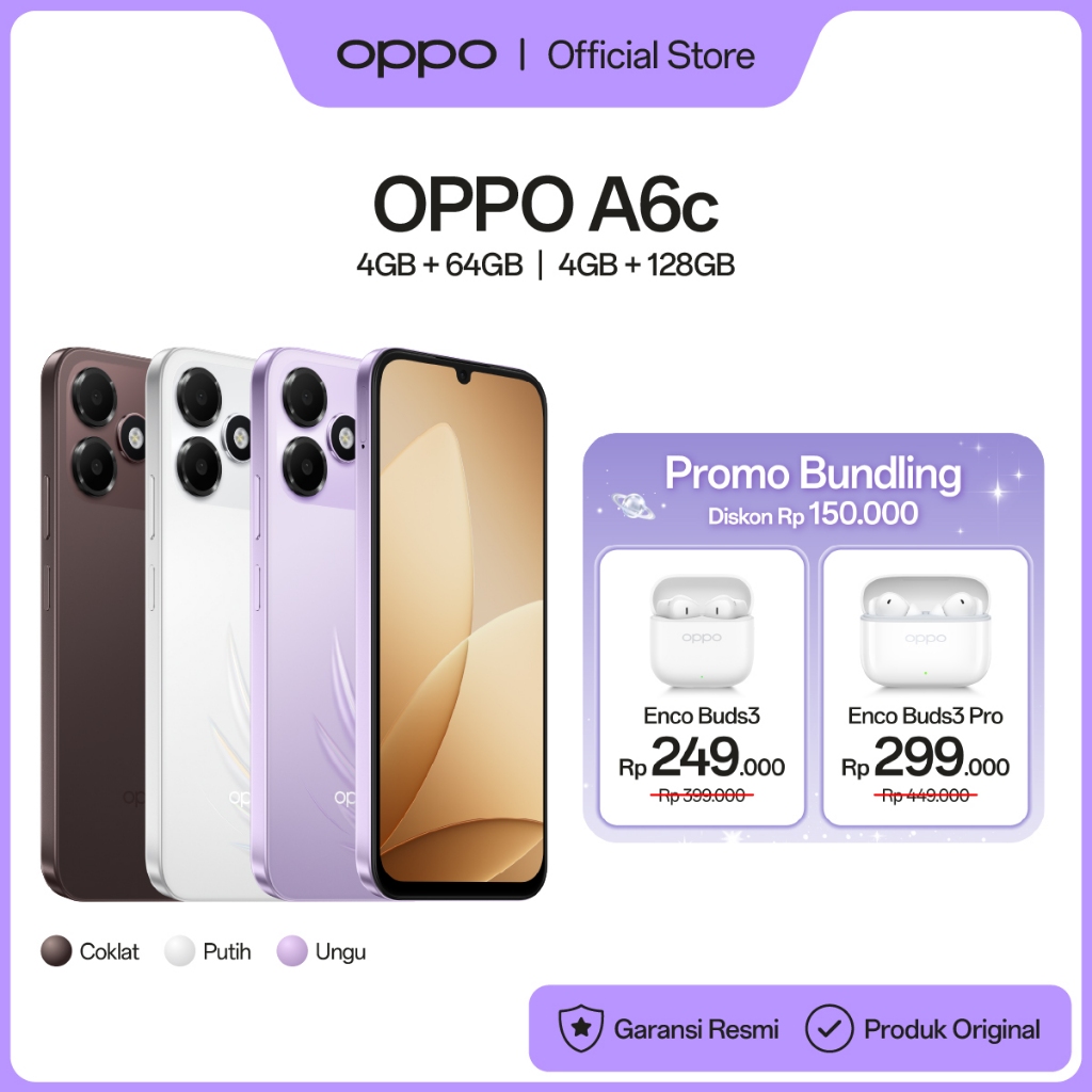Foto OPPO OPPO A6c 4GB/64GB & 4GB/128GB [7000mAh Large Battery