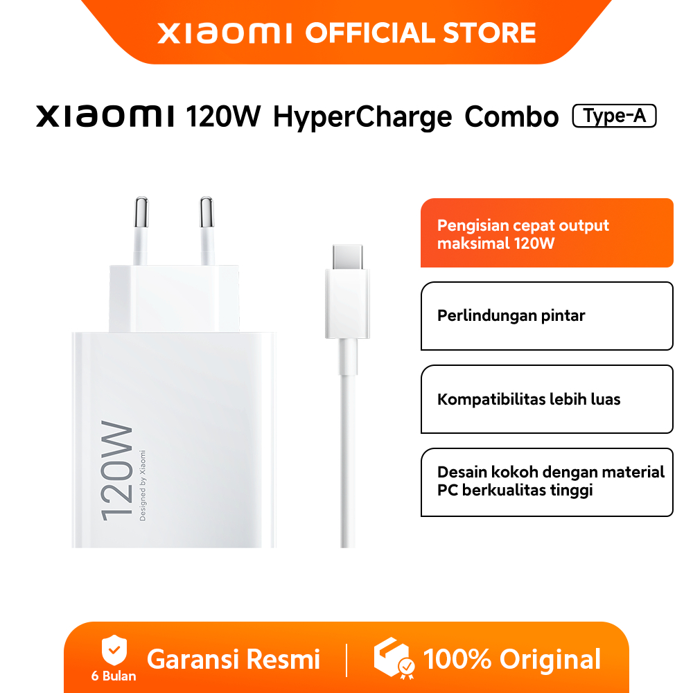 Foto Xiaomi Xiaomi 120W HyperCharge Combo Tipe-A