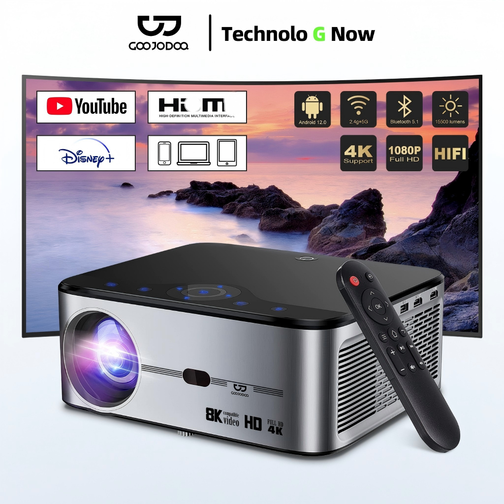 Foto Goojodoq Goojodoq Proyektor Profesional Android 4k Wifi Full Hd