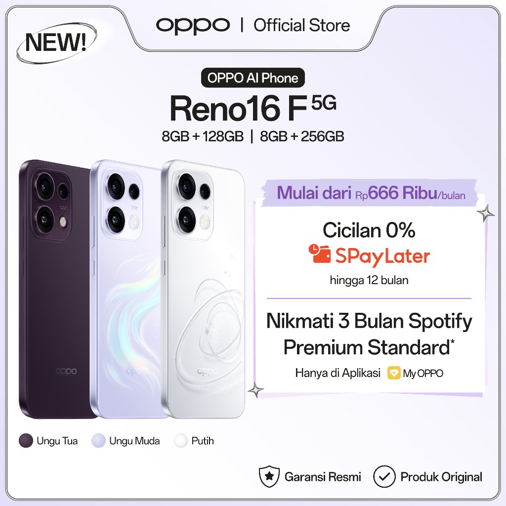 Foto OPPO OPPO Reno16 F 5G 8GB+128/256GB [3D Pop Planet Design