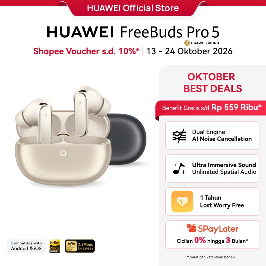 Foto Huawei HUAWEI FreeBuds Pro 5 TWS Earphone