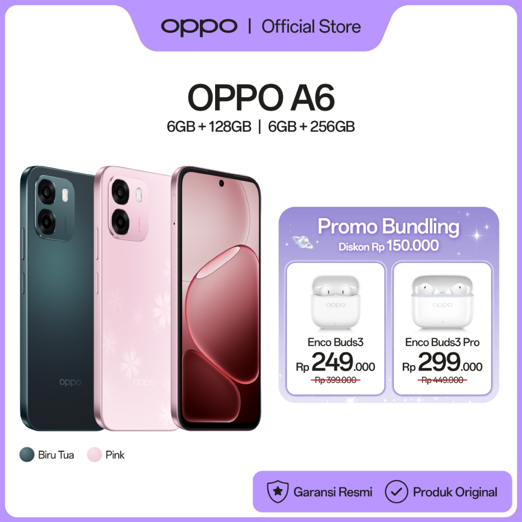 Foto OPPO OPPO A6 6GB+128GB/256GB [7000mAhg Large Battery 45W